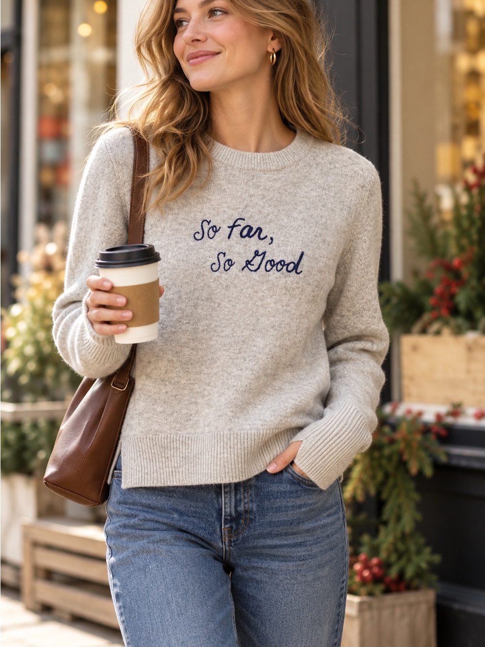 Madewell So Far So Good Merino Wool Alpaca Sweater Gray Size S
